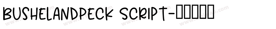 BushelAndPeck Script字体转换